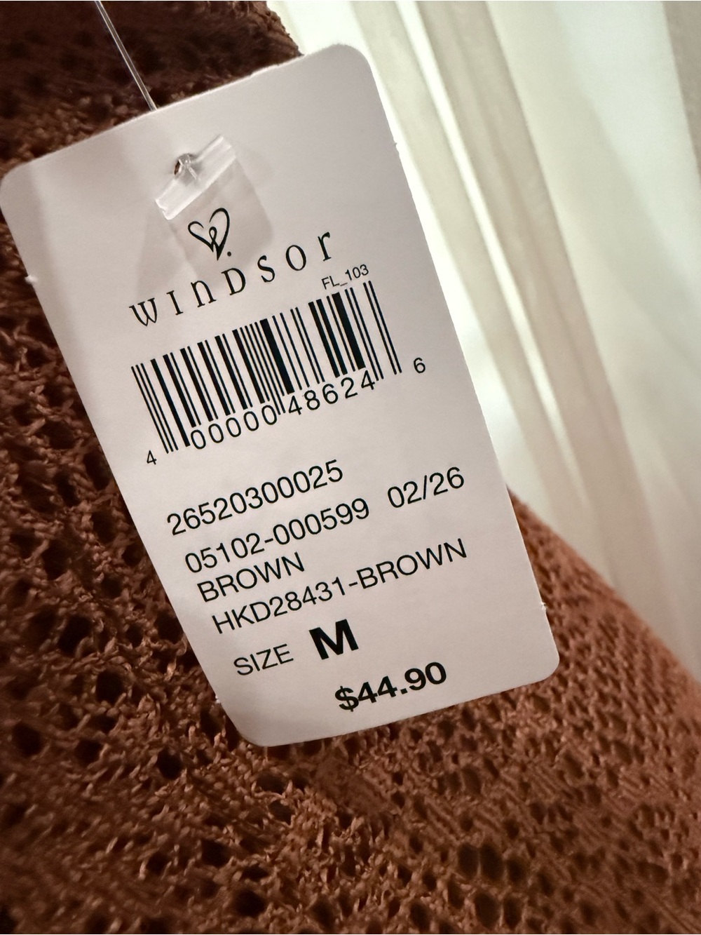 Windsor Brown Spaghetti-Strap Maxi Dress with Front Ring - Picture 4 of 5